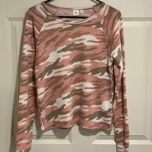 Women’s BP. Camo Super Soft Long Sleeved Top Small